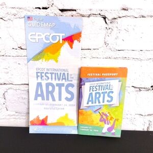 2020 Epcot Festival of the Arts Guidemap and Passport Set